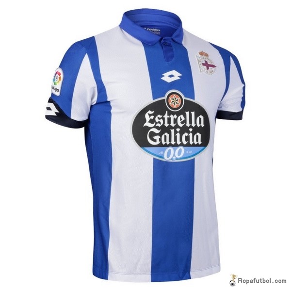 Camiseta Deportivo de La Coruña Replica Primera Ropa 2016/17 Azul